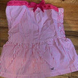 Hollister tube top striped